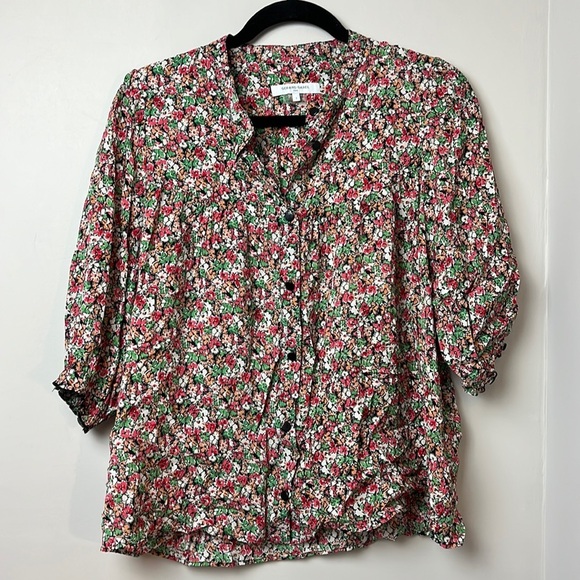 Gerard Darel Paris floral blouse - Picture 2 of 7